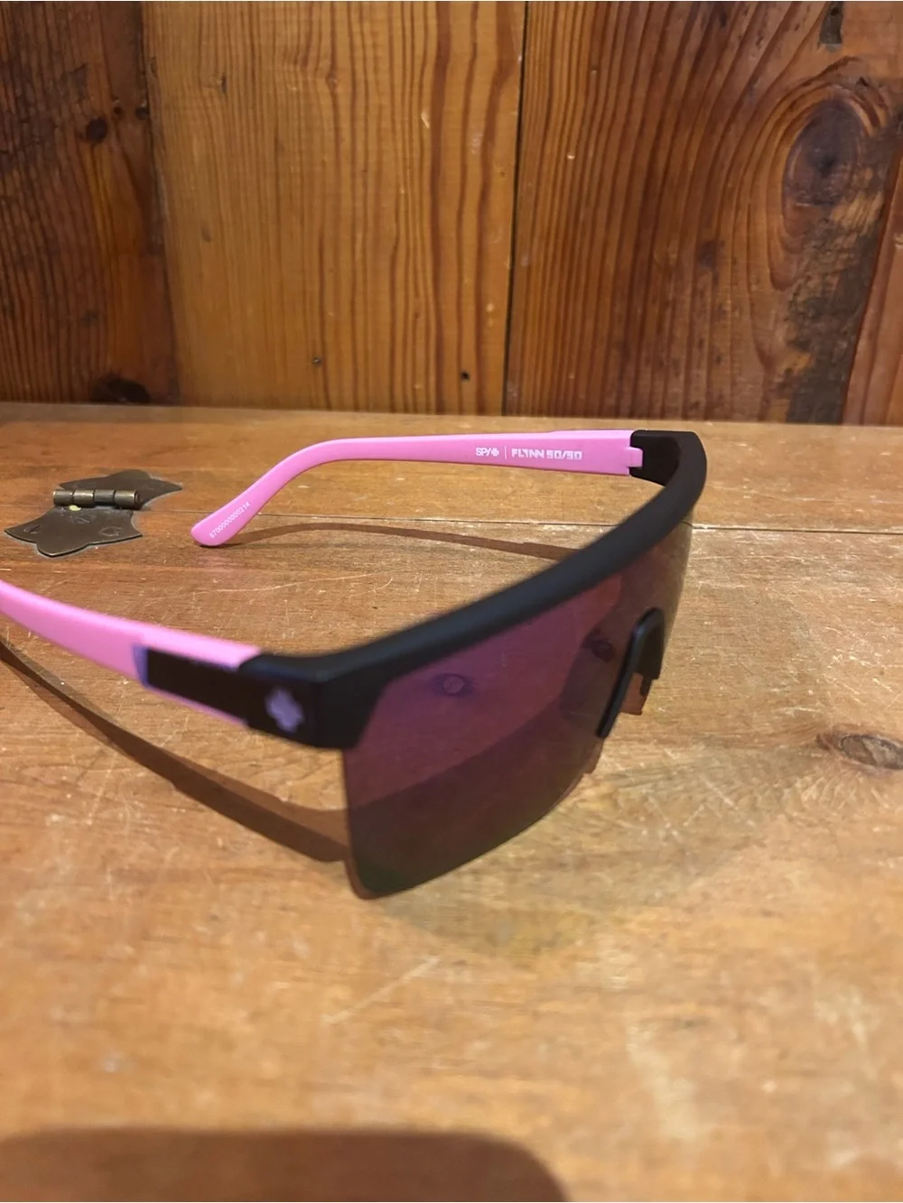 Spy Flynn 5050 Pink and Black Shield Sunglasses